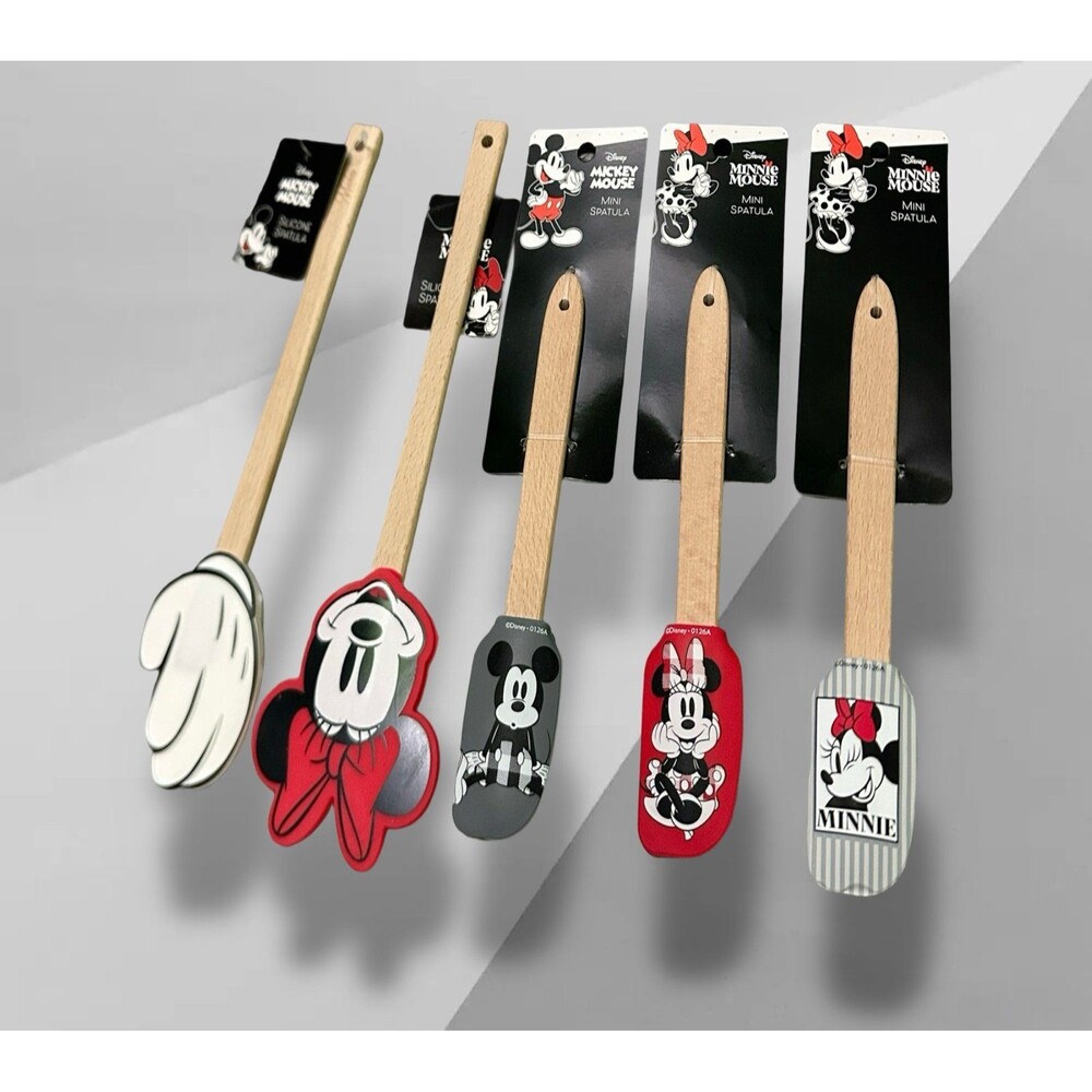 Disney Mickey & Minnie Mouse Silicone Spatula Set